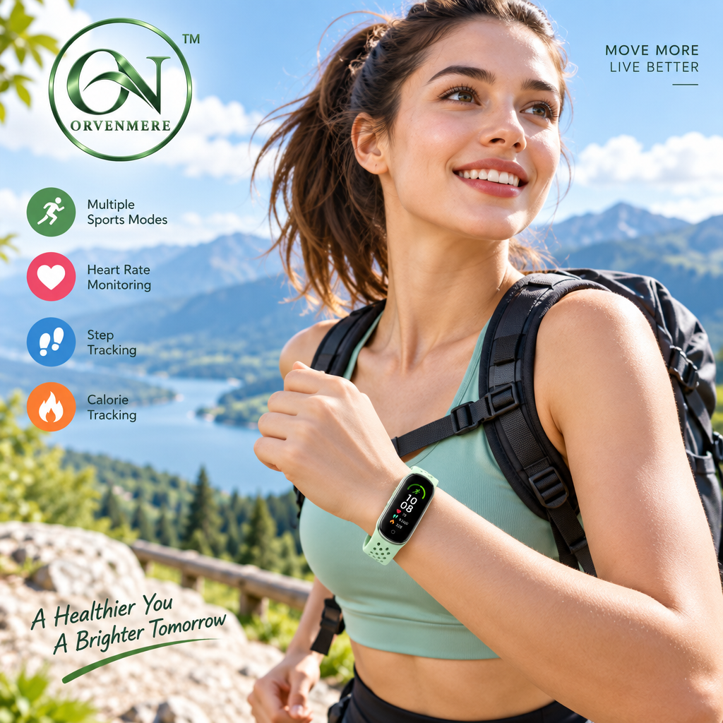 orvenmere™ FreshMove Mint Fitness Band