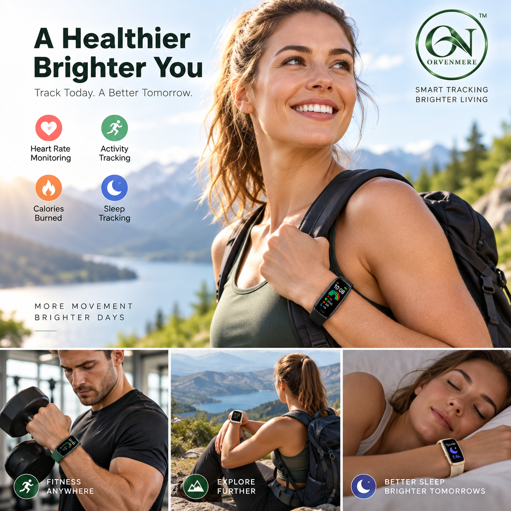 orvenmere™ FlexTrack Everyday Fitness Band