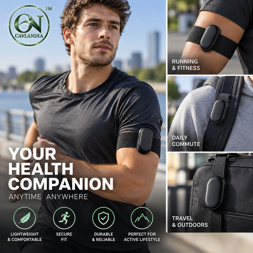 orvenmere™ CoreTrack Black Fitness Band
