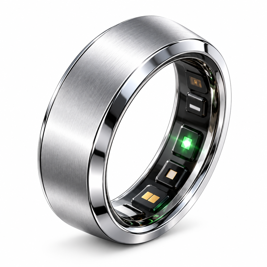 orvenmere™ Halo Silver Smart Health Ring