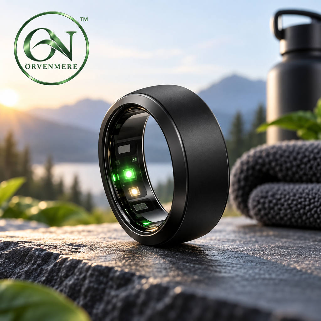 orvenmere™ Halo Black Smart Health Ring