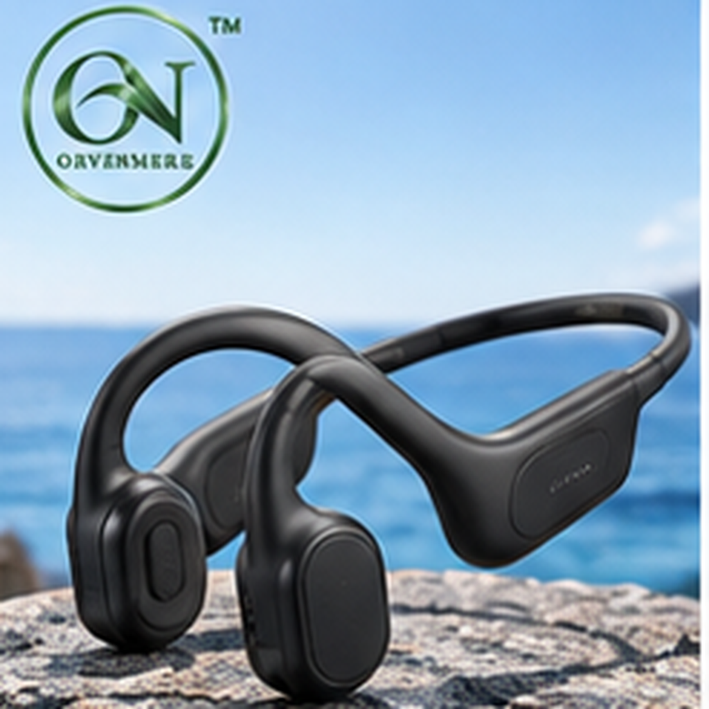 orvenmere™ AirFlex Black Open-Ear Earbuds